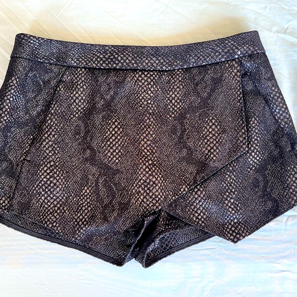 Black / Grey Metallic Shorts. Size 2.